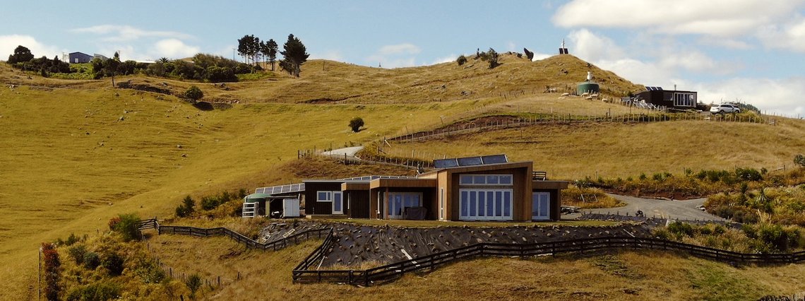 Nachhaltiges Haus in Raglan, Neuseeland