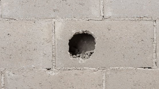 6. Löcher schließen