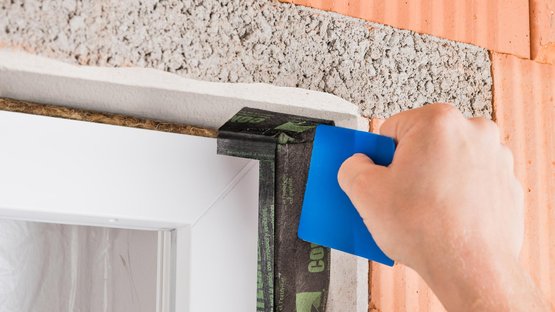 5. Mit dem Abkleben oben beginnen