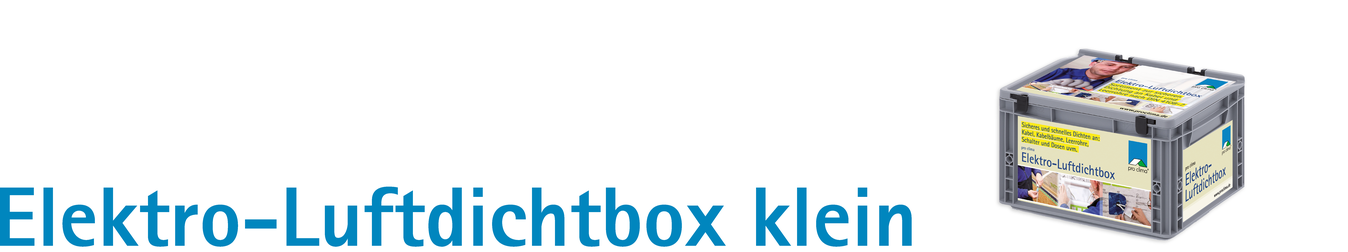 Elektro-Luftdichtbox klein